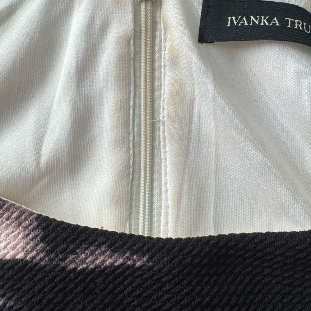 Ivanka Trump Black, Pink blush, and cream Patterned Dress - Picture 2 of 15